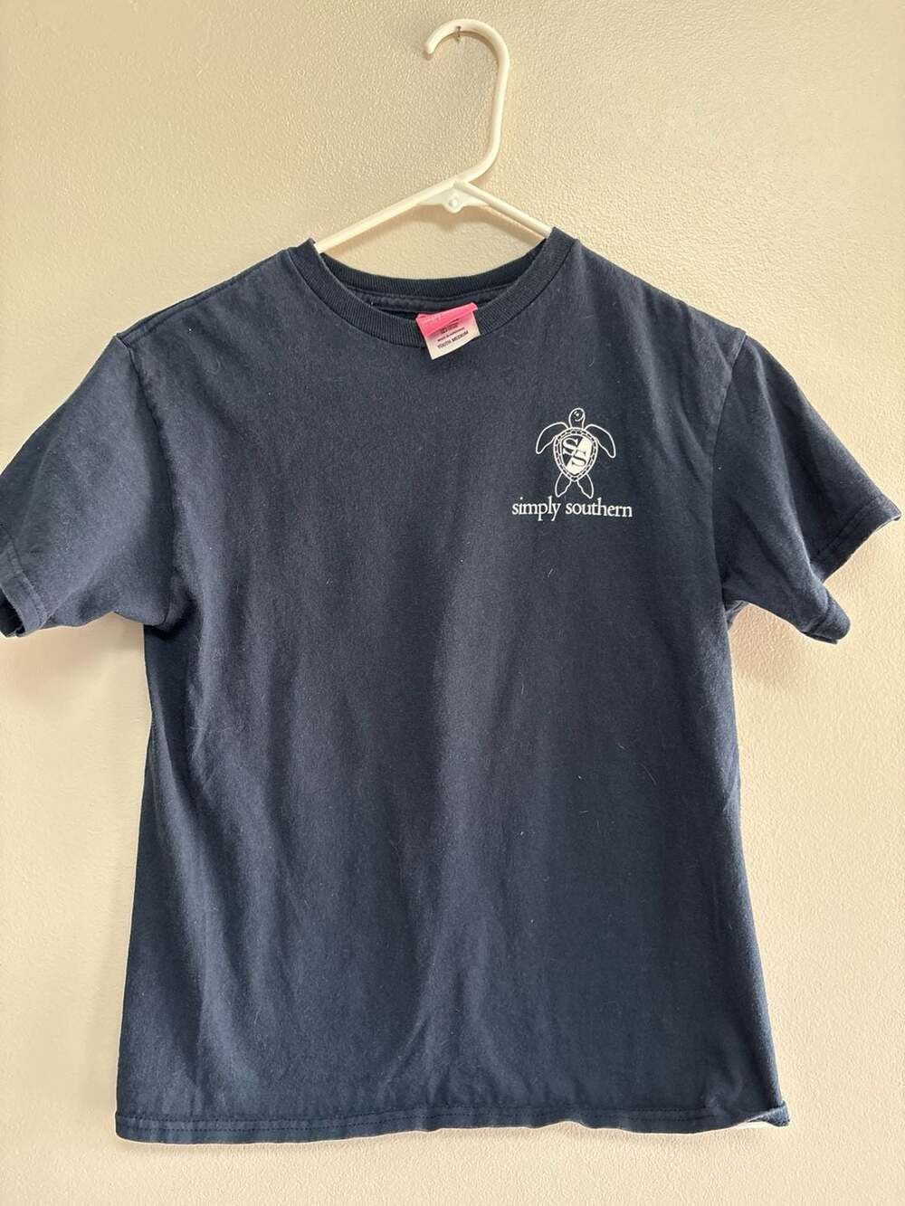 Simply Southern Life is Beautiful Bicycle Puppy T-Shirt Youth Medium